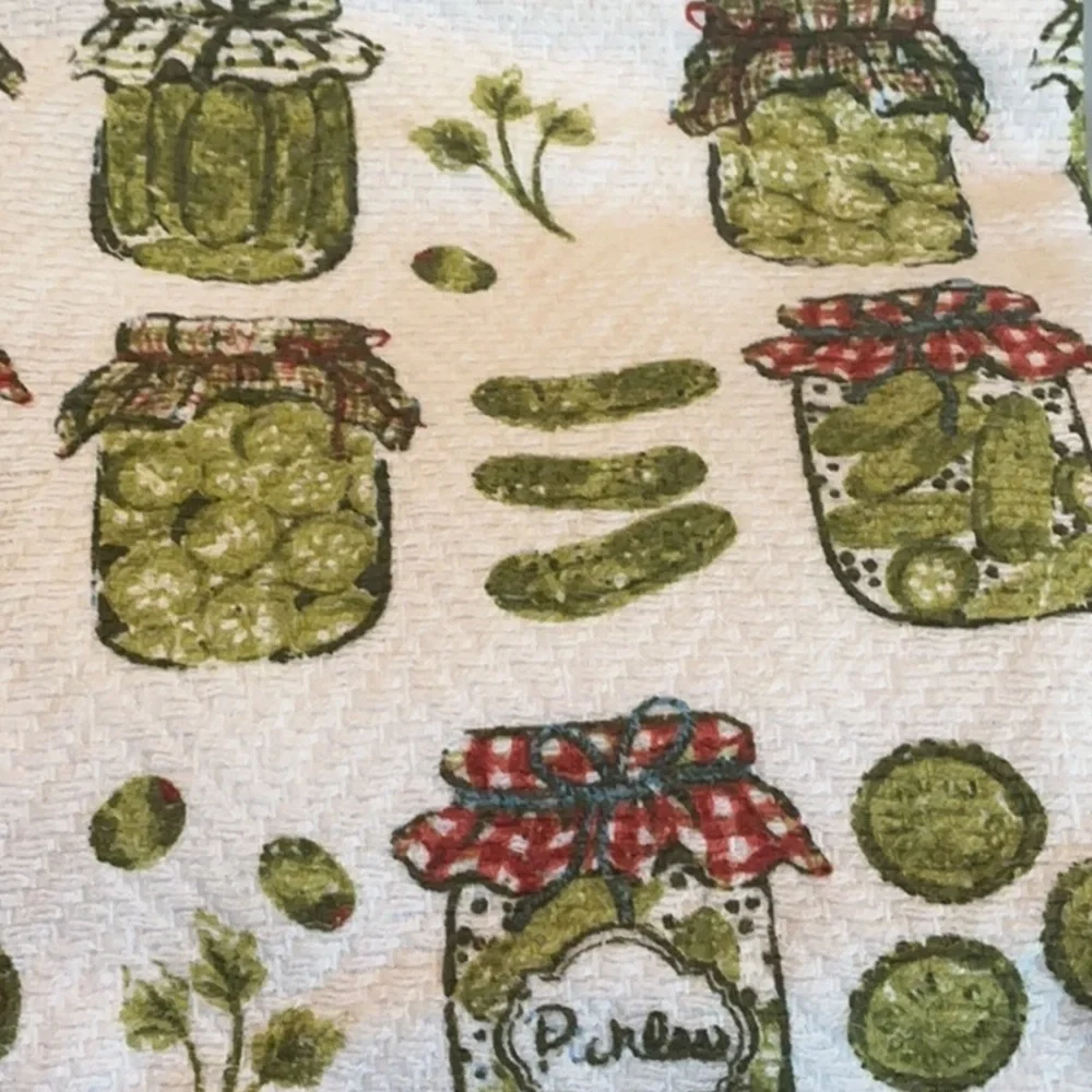Pickle Kitchen Towels - Set of 3
